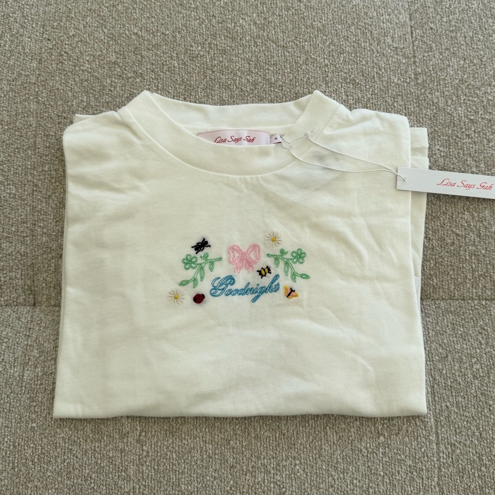 NWT LISA SAYS GAH CHARLIE BOYFRIEND TEE - SIZE L